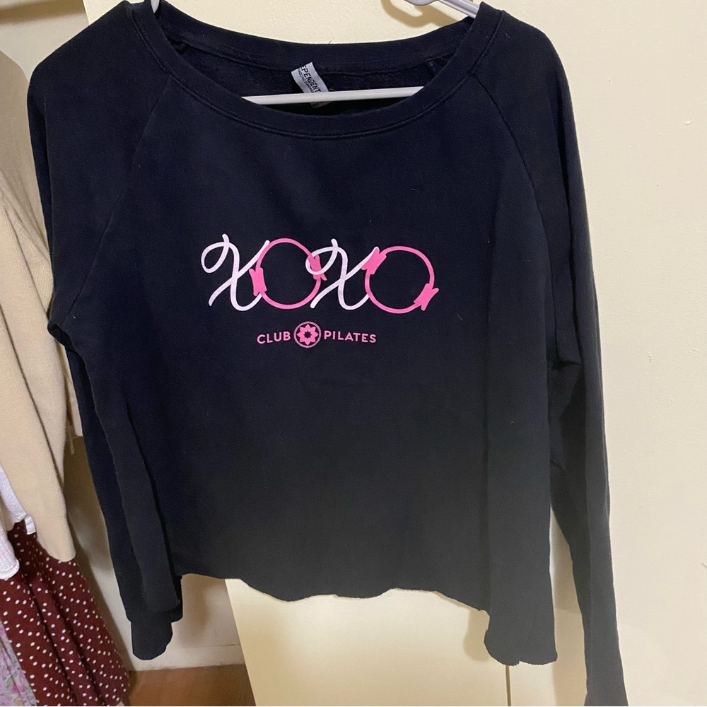 Black Long Sleeve Club Pilates Sweatshirt